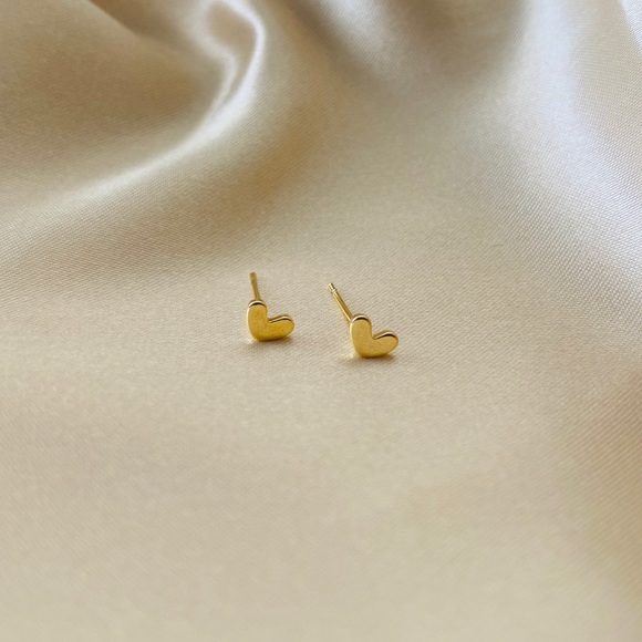 Mini 14K Gold Plated Studs Minimalist - Picture 7 of 12